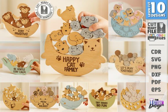 Download Balance Games Laser Cut Bundle|Toys SVG - Games Collection