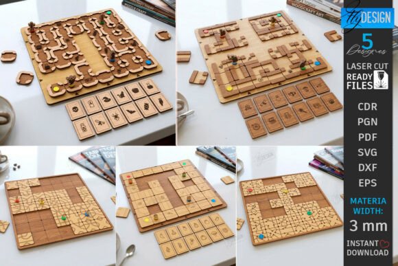 Download Board Games Labyrinth Laser Cut Bundle - Games Collection