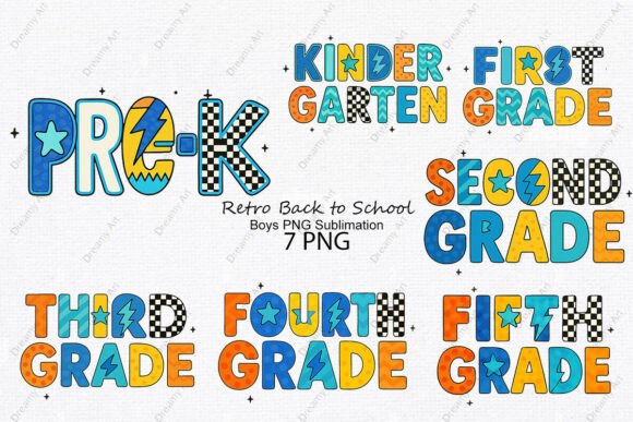 Download Retro Back to School Boys PNG Sublimatio - School Collection