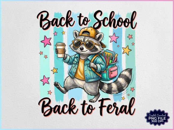 Download Back to School Back to Feral Raccoon PNG - School Collection