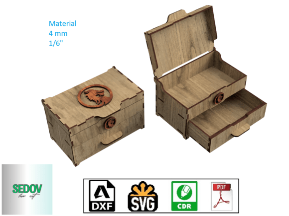 Download Laser Cut Board Games Box or Jewelry Box - Premium Bundle