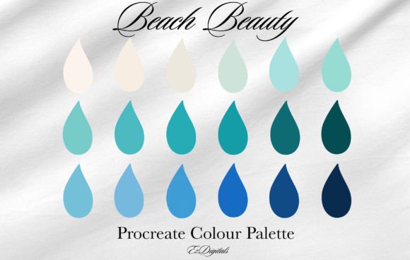 Download Procreate Colour Palette Beach Beauty - Premium Resources