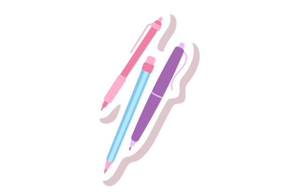 Download Pens Sticker. Cute Printable Element for - Sticker Collection