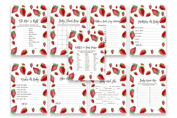 Download Strawberry Baby Shower Games - Games Collection