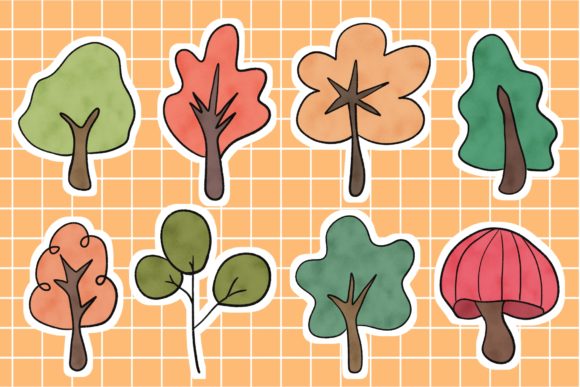 Download Cute Plant Stickers Scrapbook Supplies - Sticker Collection