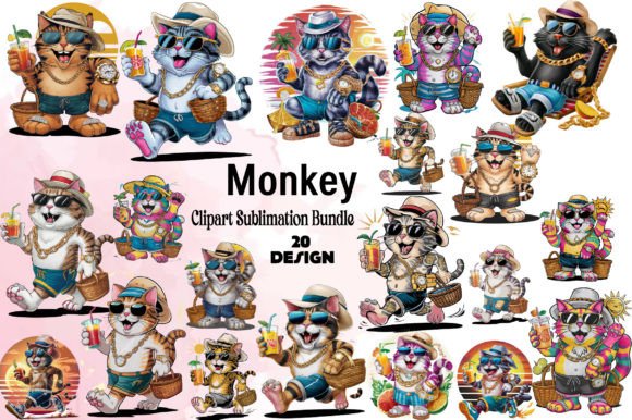 Download Summer Cat Sublimation Bundle - Premium Resources